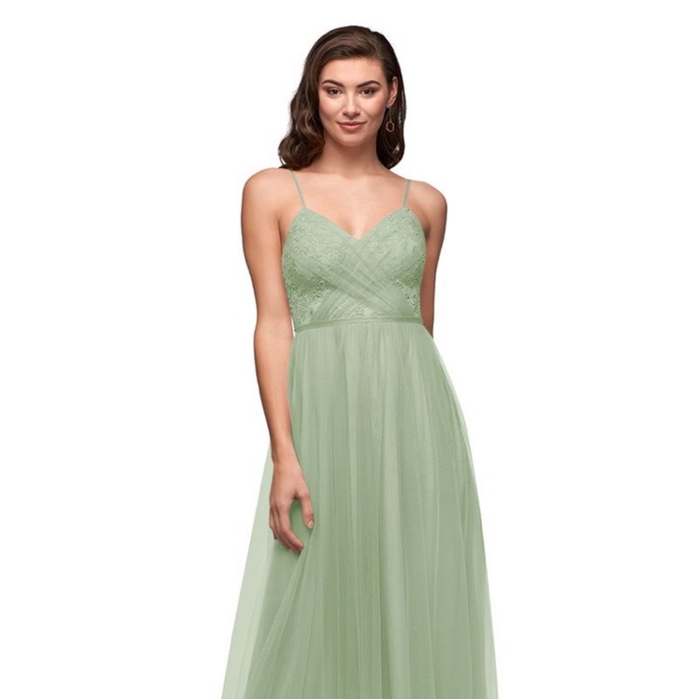 Azazie bridesmaid dress dusty sage